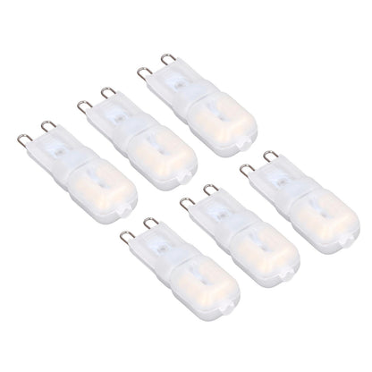 6Pcs G9 LED Light Bulbs Dimmable 3W Energy Saving 360 Degree Light Light Bulb for Ceiling Lamps and Pendant V1294-YM0523-3119220065013