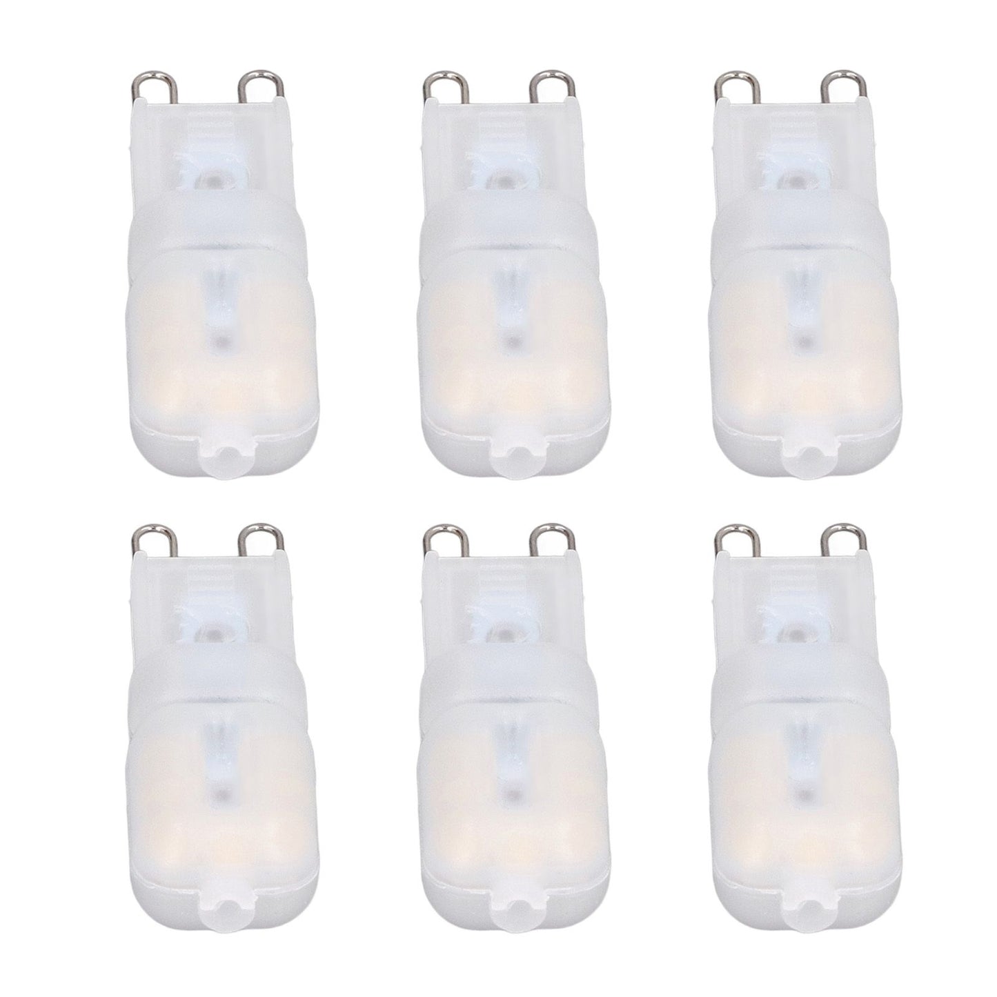 6Pcs G9 LED Light Bulbs Dimmable 3W Energy Saving 360 Degree Light Light Bulb for Ceiling Lamps and Pendant V1294-YM0523-3119220065013
