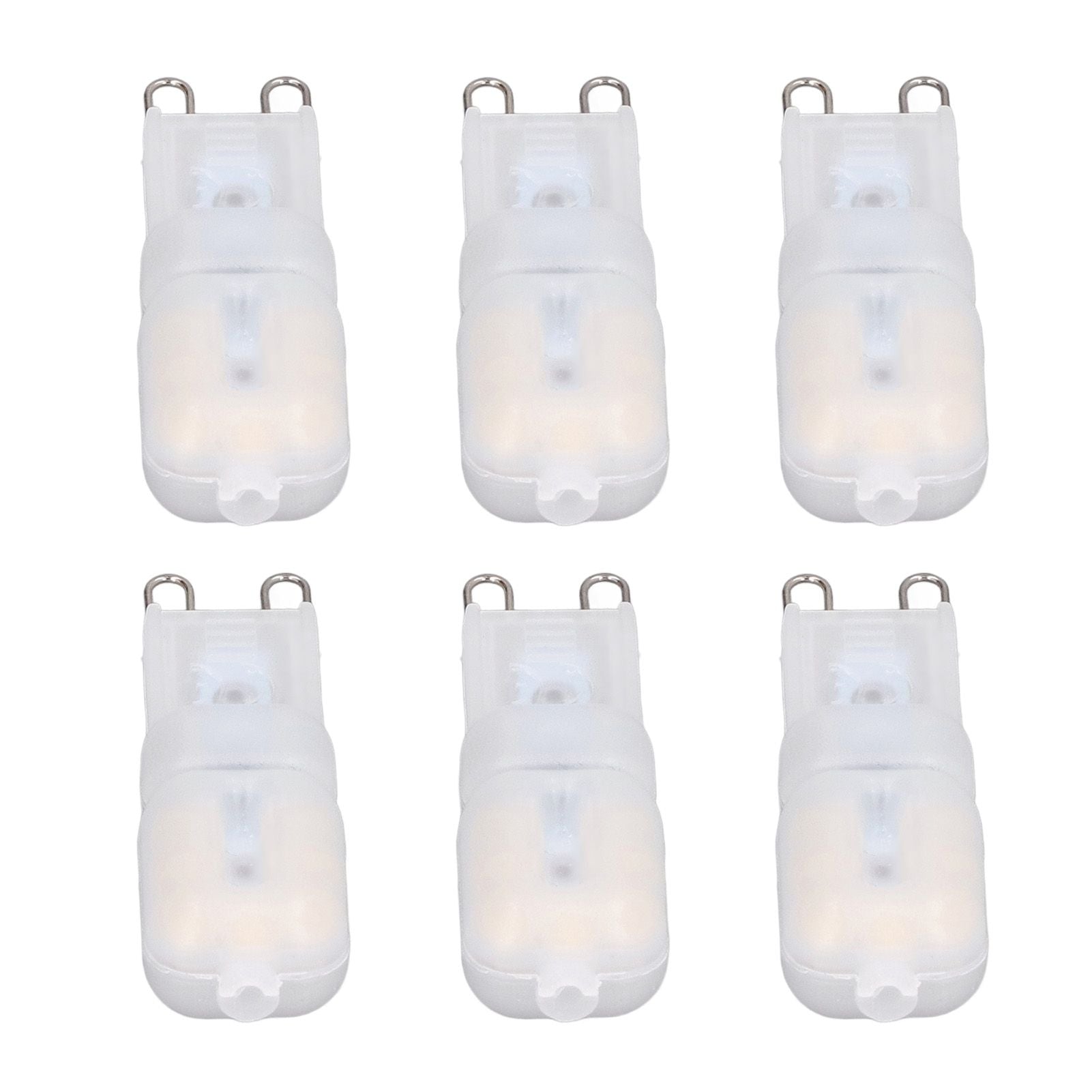 6Pcs G9 LED Light Bulbs Dimmable 3W Energy Saving 360 Degree Light Light Bulb for Ceiling Lamps and Pendant V1294-YM0523-3119220065013