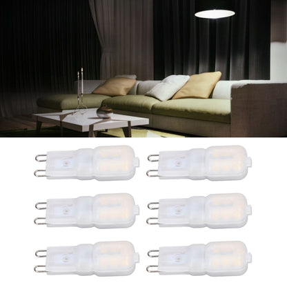 6Pcs G9 LED Light Bulbs Dimmable 3W Energy Saving 360 Degree Light Light Bulb for Ceiling Lamps and Pendant V1294-YM0523-3119220065013