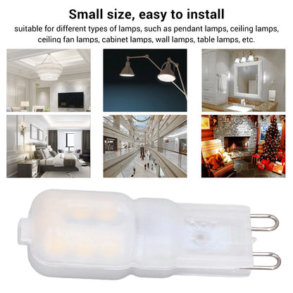 6Pcs G9 LED Light Bulbs Dimmable 3W Energy Saving 360 Degree Light Light Bulb for Ceiling Lamps and Pendant V1294-YM0523-3119220065013
