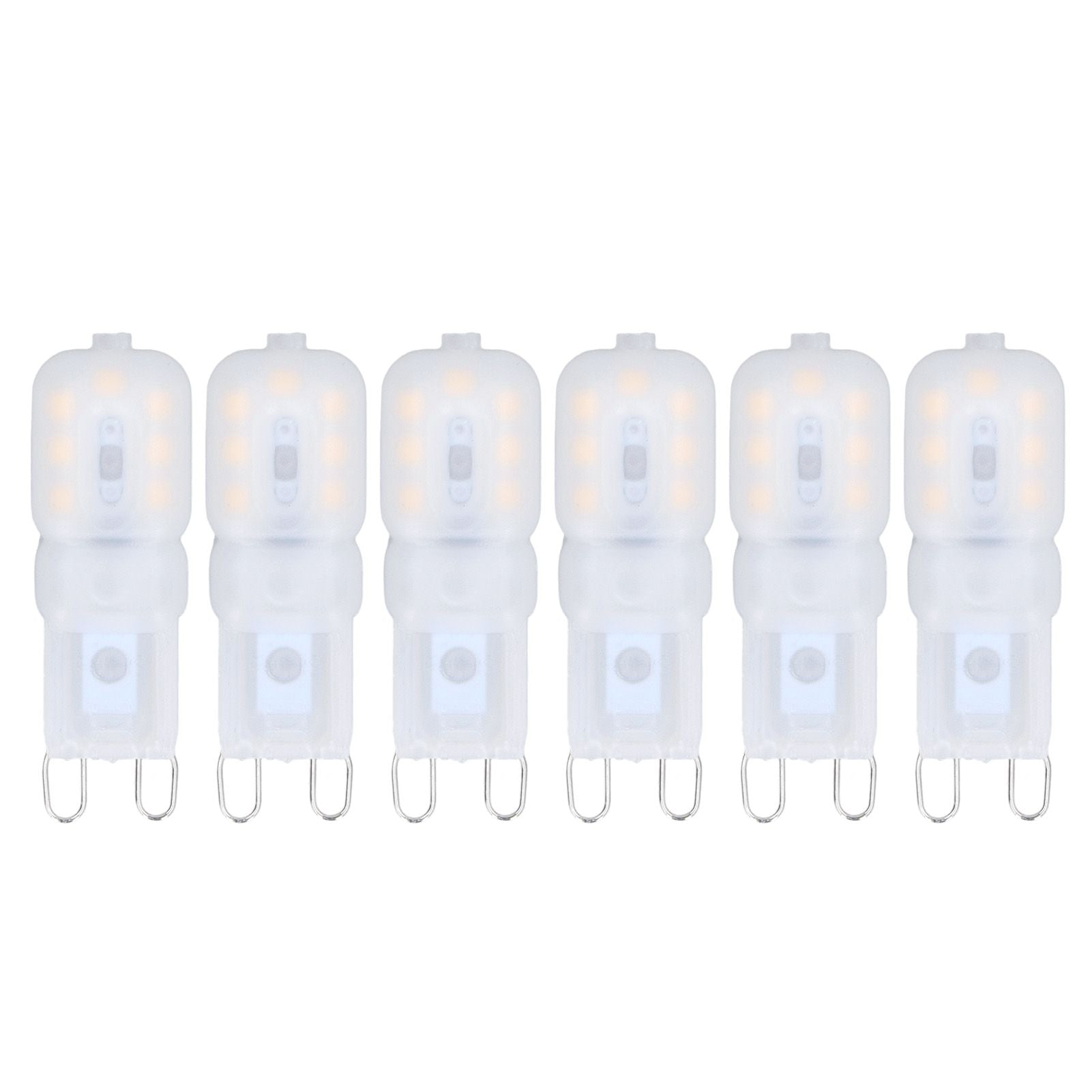 6Pcs G9 LED Light Bulbs Dimmable 3W Energy Saving 360 Degree Light Light Bulb for Ceiling Lamps and Pendant V1294-YM0523-3119220065015