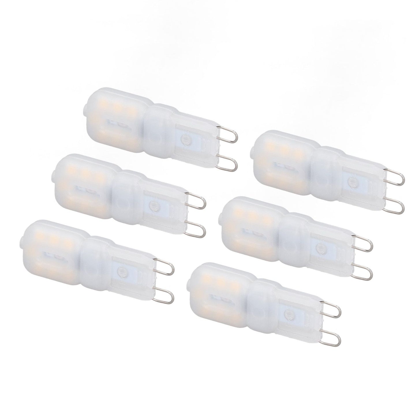 6Pcs G9 LED Light Bulbs Dimmable 3W Energy Saving 360 Degree Light Light Bulb for Ceiling Lamps and Pendant V1294-YM0523-3119220065015