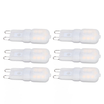 6Pcs G9 LED Light Bulbs Dimmable 3W Energy Saving 360 Degree Light Light Bulb for Ceiling Lamps and Pendant V1294-YM0523-3119220065015