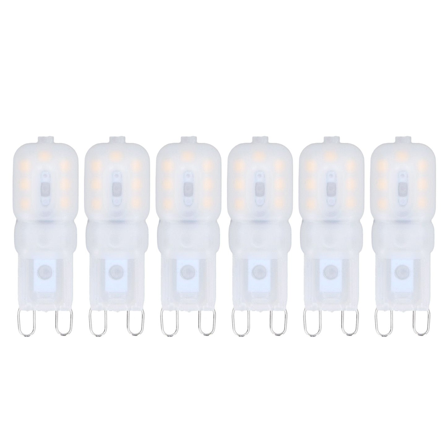 6Pcs G9 LED Light Bulbs Dimmable 3W Energy Saving 360 Degree Light Light Bulb for Ceiling Lamps and Pendant V1294-YM0523-3119220065016