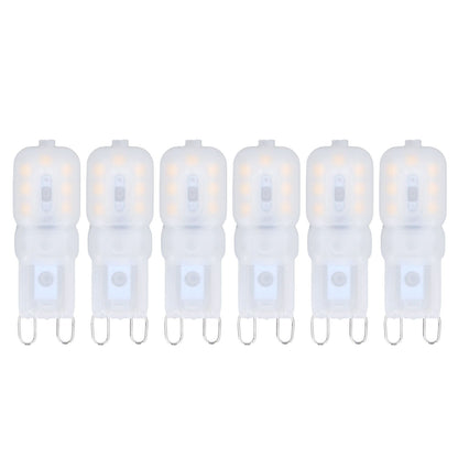 6Pcs G9 LED Light Bulbs Dimmable 3W Energy Saving 360 Degree Light Light Bulb for Ceiling Lamps and Pendant V1294-YM0523-3119220065016