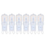 6Pcs G9 LED Light Bulbs Dimmable 3W Energy Saving 360 Degree Light Light Bulb for Ceiling Lamps and Pendant V1294-YM0523-3119220065016