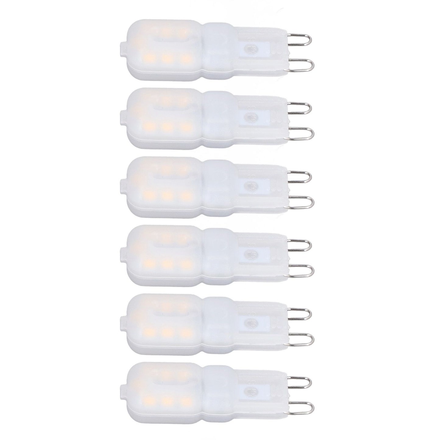 6Pcs G9 LED Light Bulbs Dimmable 3W Energy Saving 360 Degree Light Light Bulb for Ceiling Lamps and Pendant V1294-YM0523-3119220065016