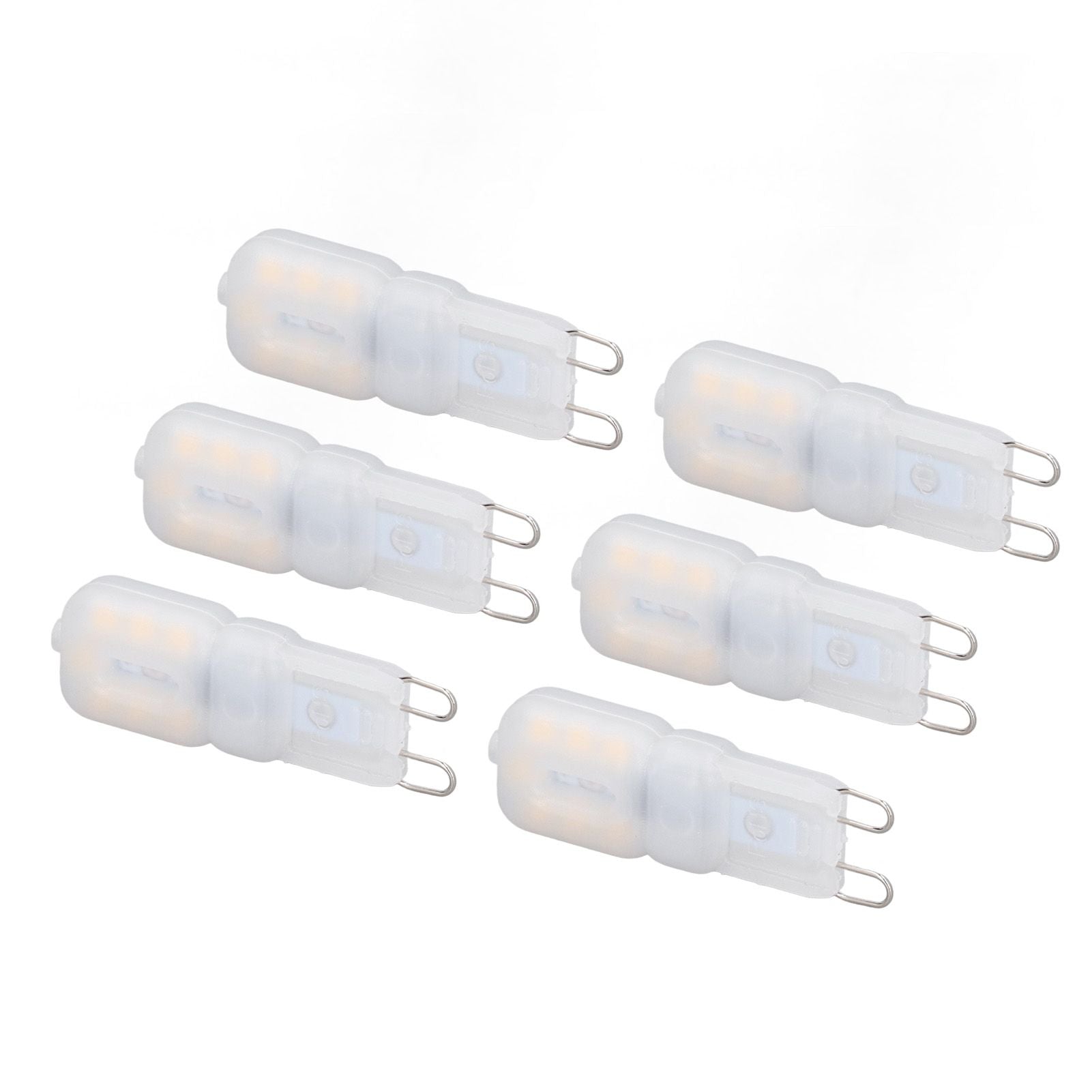 6Pcs G9 LED Light Bulbs Dimmable 3W Energy Saving 360 Degree Light Light Bulb for Ceiling Lamps and Pendant V1294-YM0523-3119220065016