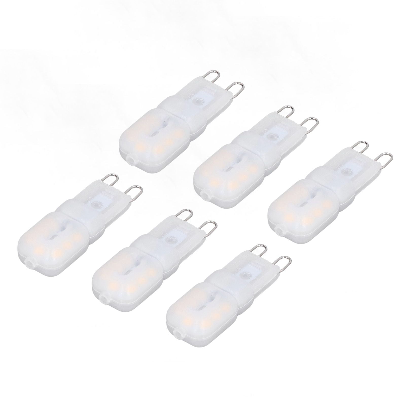 6Pcs G9 LED Light Bulbs Dimmable 3W Energy Saving 360 Degree Light Light Bulb for Ceiling Lamps and Pendant V1294-YM0523-3119220065016