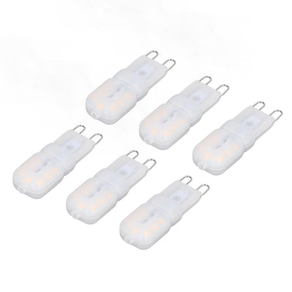 6Pcs G9 LED Light Bulbs Dimmable 3W Energy Saving 360 Degree Light Light Bulb for Ceiling Lamps and Pendant V1294-YM0523-3119220065016