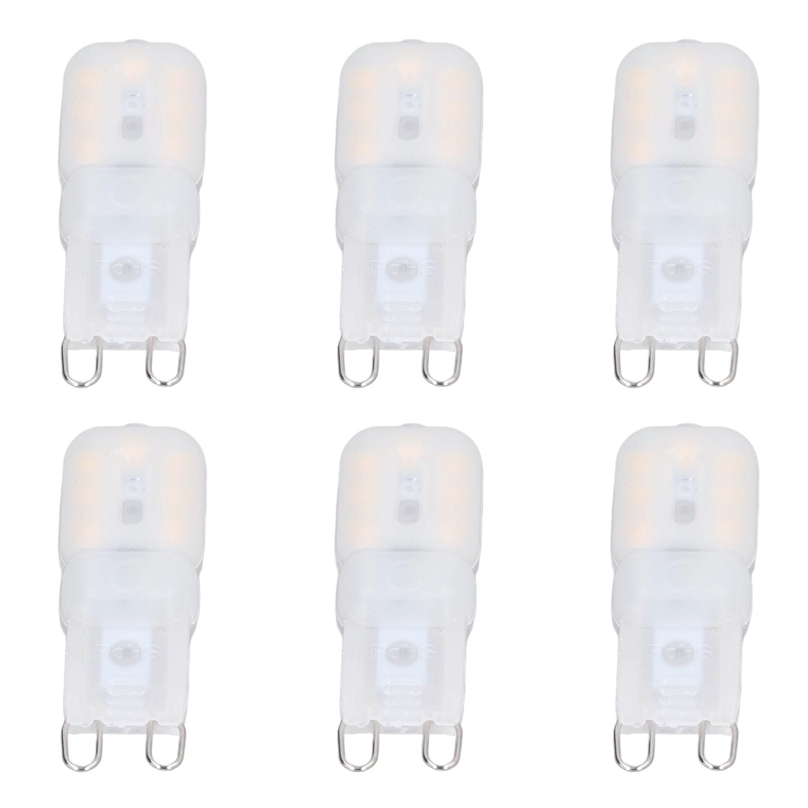 6Pcs G9 LED Light Bulbs Dimmable 3W Energy Saving 360 Degree Light Light Bulb for Ceiling Lamps and Pendant V1294-YM0523-3119220065016
