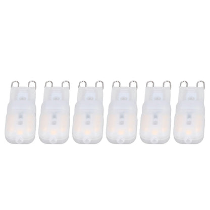 6Pcs G9 LED Light Bulbs Dimmable 3W Energy Saving 360 Degree Light Light Bulb for Ceiling Lamps and Pendant V1294-YM0523-3119220065016