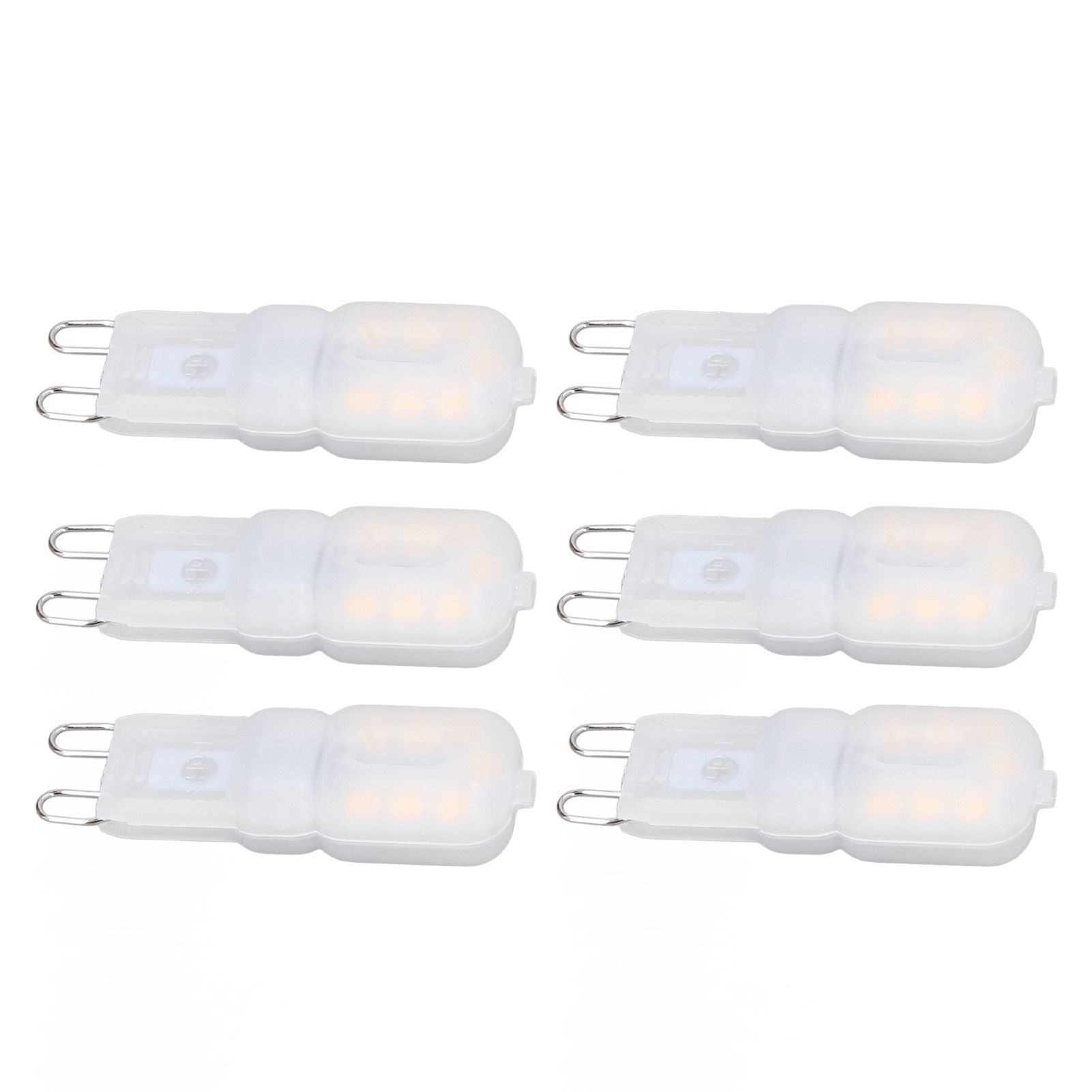 6Pcs G9 LED Light Bulbs Dimmable 3W Energy Saving 360 Degree Light Light Bulb for Ceiling Lamps and Pendant V1294-YM0523-3119220065016