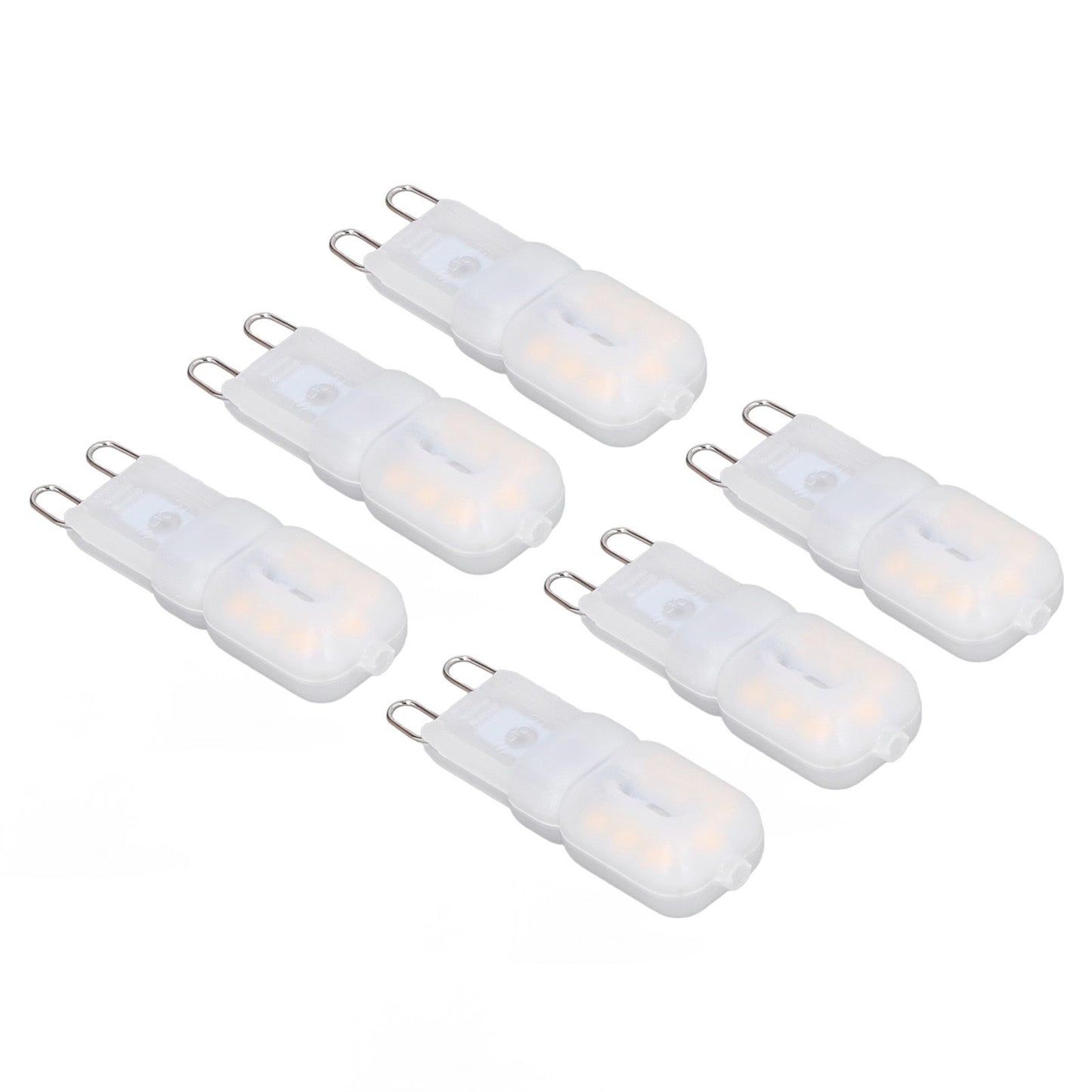 6Pcs G9 LED Light Bulbs Dimmable 3W Energy Saving 360 Degree Light Light Bulb for Ceiling Lamps and Pendant V1294-YM0523-3119220065016