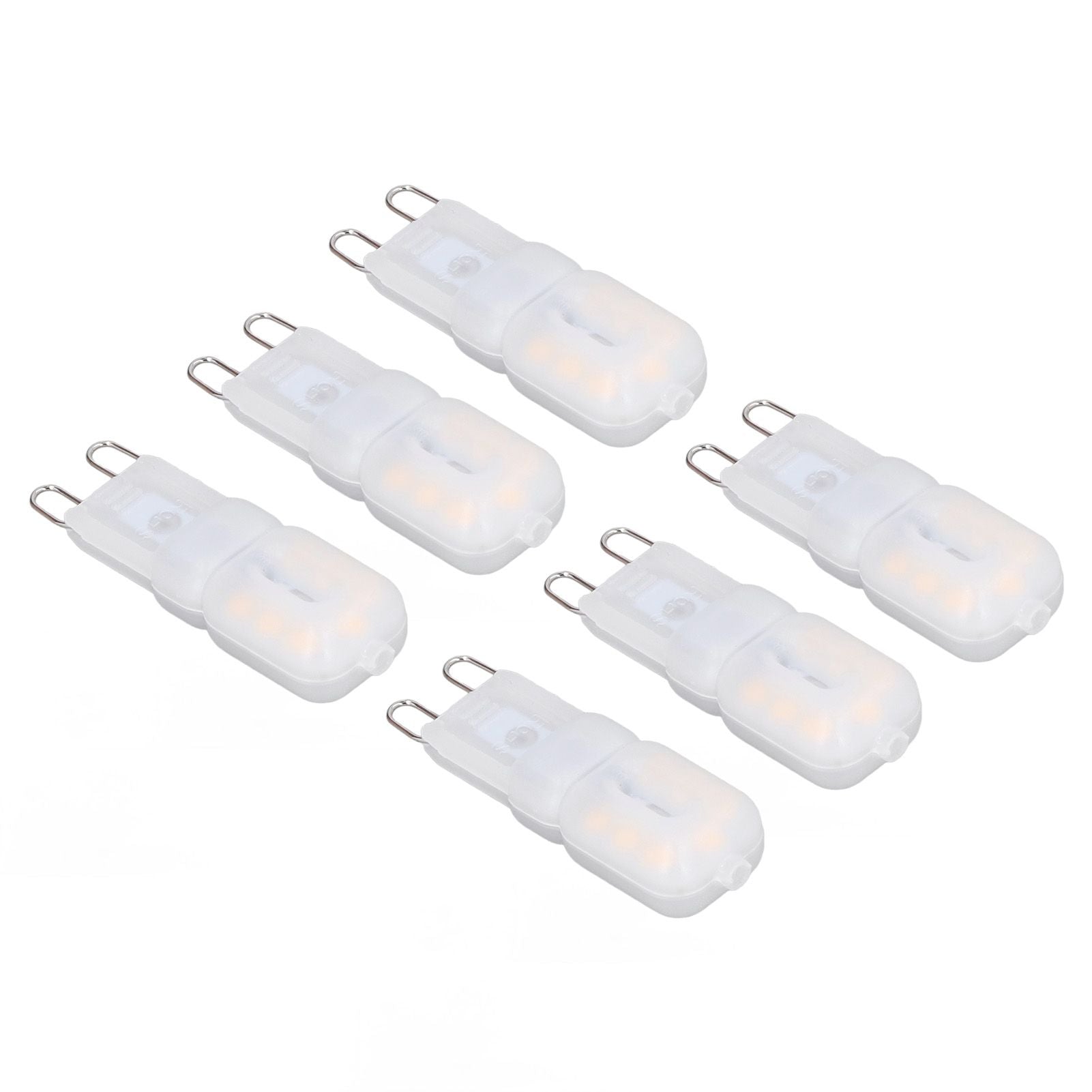 6Pcs G9 LED Light Bulbs Dimmable 3W Energy Saving 360 Degree Light Light Bulb for Ceiling Lamps and Pendant V1294-YM0523-3119220065016