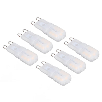 6Pcs G9 LED Light Bulbs Dimmable 3W Energy Saving 360 Degree Light Light Bulb for Ceiling Lamps and Pendant V1294-YM0523-3119220065016