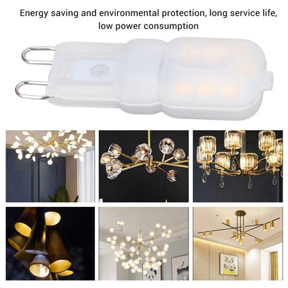 6Pcs G9 LED Light Bulbs Dimmable 3W Energy Saving 360 Degree Light Light Bulb for Ceiling Lamps and Pendant V1294-YM0523-3119220065016