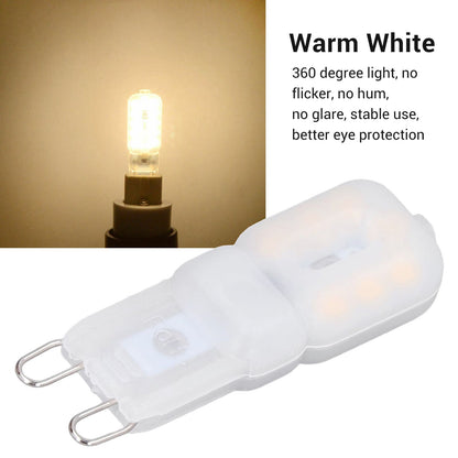 6Pcs G9 LED Light Bulbs Dimmable 3W Energy Saving 360 Degree Light Light Bulb for Ceiling Lamps and Pendant V1294-YM0523-3119220065016