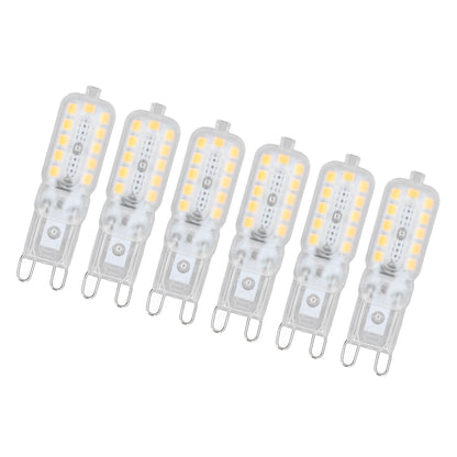 6pcs G9 LED Bulb 5W Transparent Cover 22LED Dimmable G9 Light Bulb for Ceiling Light Wall Light Table Light V1294-YM0523-3119220065312