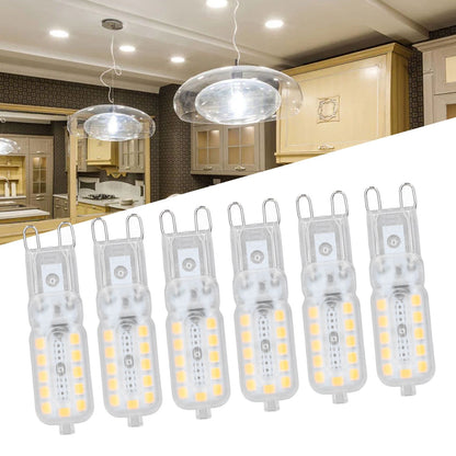 6pcs G9 LED Bulb 5W Transparent Cover 22LED Dimmable G9 Light Bulb for Ceiling Light Wall Light Table Light V1294-YM0523-3119220065312