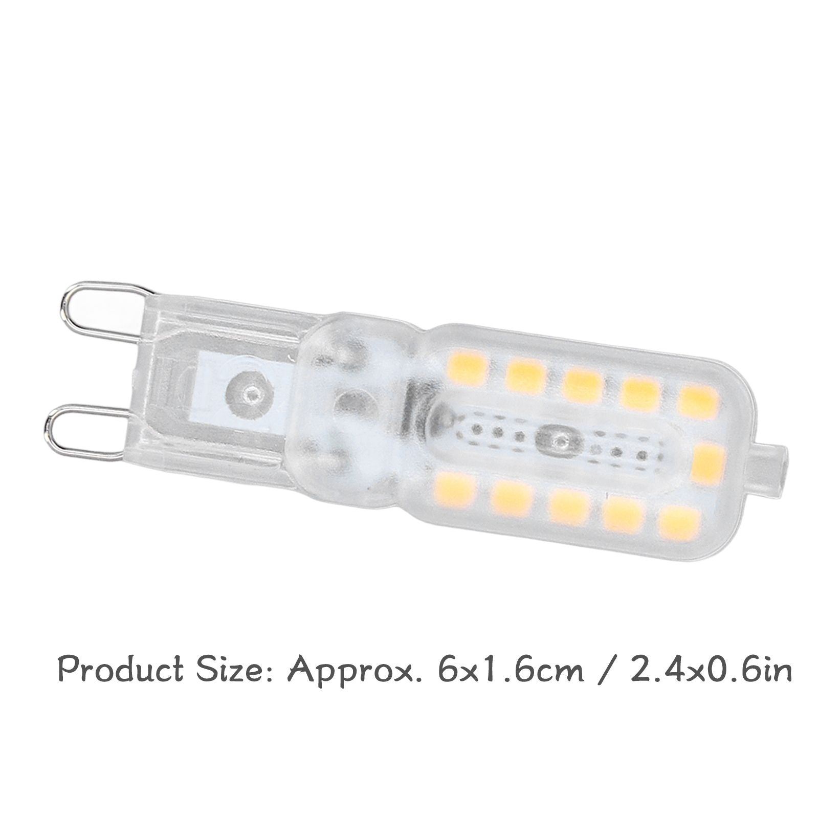 6pcs G9 LED Bulb 5W Transparent Cover 22LED Dimmable G9 Light Bulb for Ceiling Light Wall Light Table Light V1294-YM0523-3119220065312