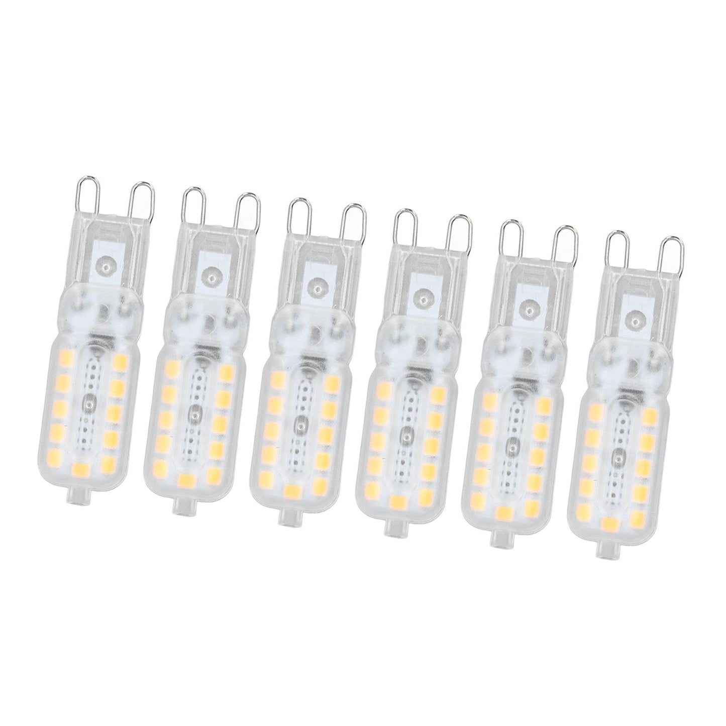 6pcs G9 LED Bulb 5W Transparent Cover 22LED Dimmable G9 Light Bulb for Ceiling Light Wall Light Table Light V1294-YM0523-3119220065313