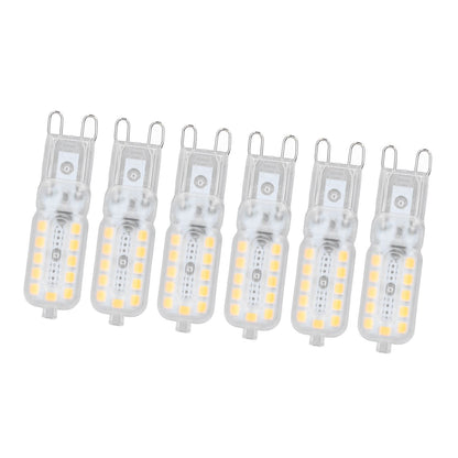 6pcs G9 LED Bulb 5W Transparent Cover 22LED Dimmable G9 Light Bulb for Ceiling Light Wall Light Table Light V1294-YM0523-3119220065313