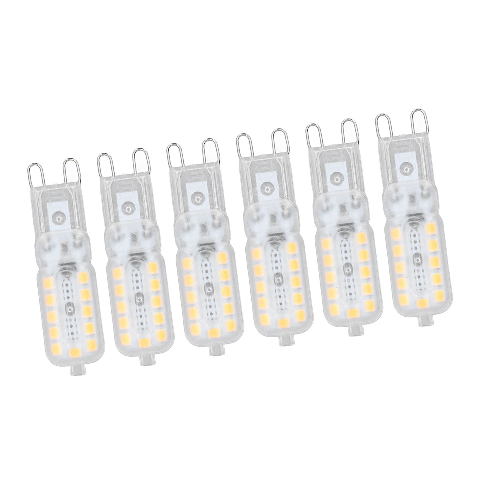 6pcs G9 LED Bulb 5W Transparent Cover 22LED Dimmable G9 Light Bulb for Ceiling Light Wall Light Table Light V1294-YM0523-3119220065313