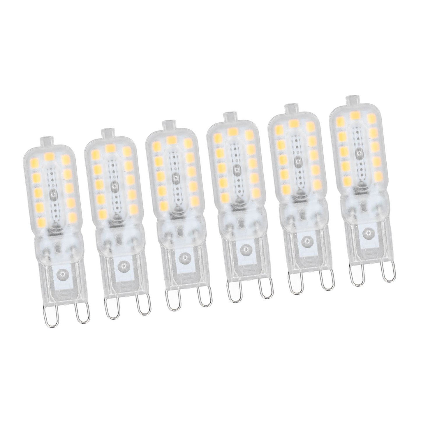 6pcs G9 LED Bulb 5W Transparent Cover 22LED Dimmable G9 Light Bulb for Ceiling Light Wall Light Table Light V1294-YM0523-3119220065314