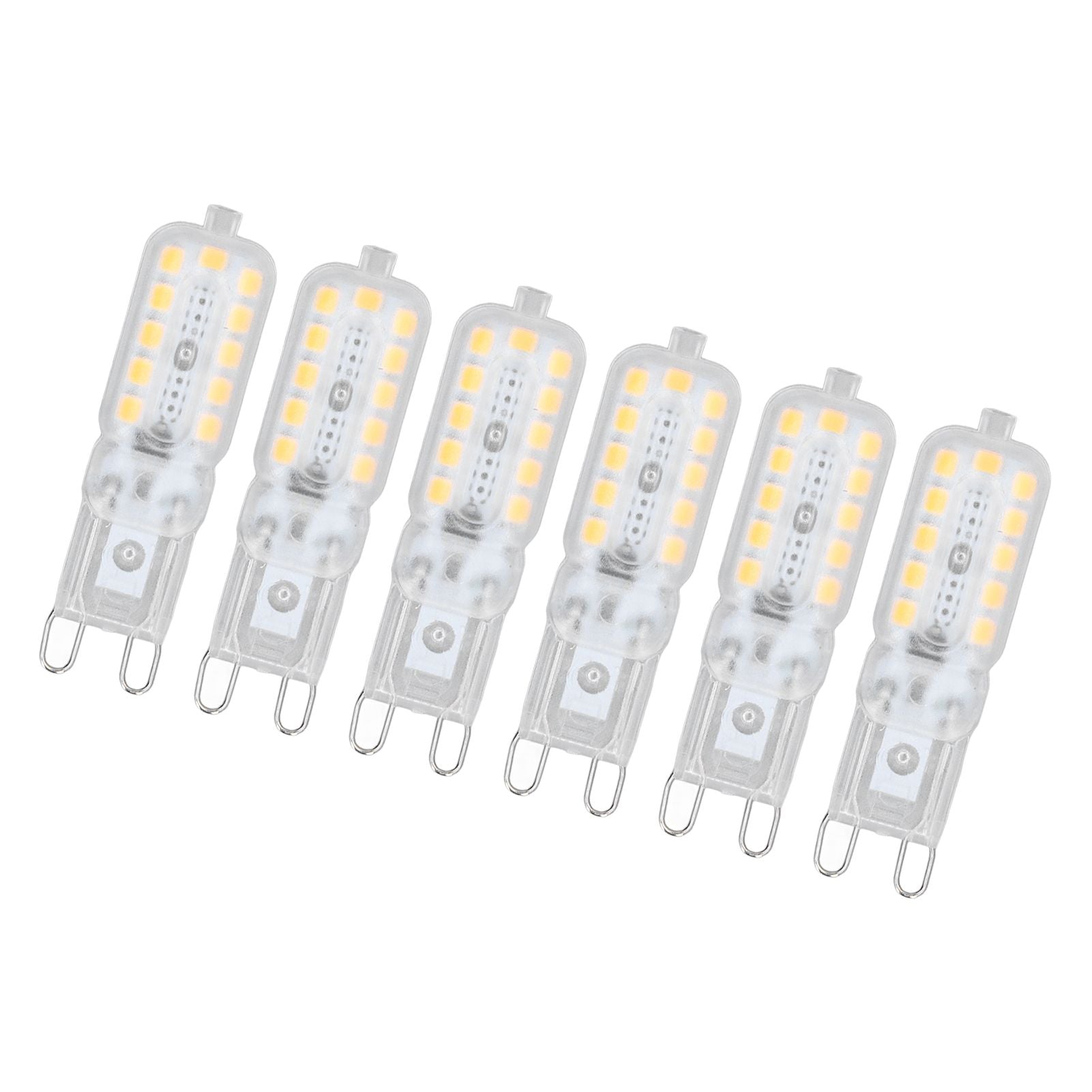 6pcs G9 LED Bulb 5W Transparent Cover 22LED Dimmable G9 Light Bulb for Ceiling Light Wall Light Table Light V1294-YM0523-3119220065314