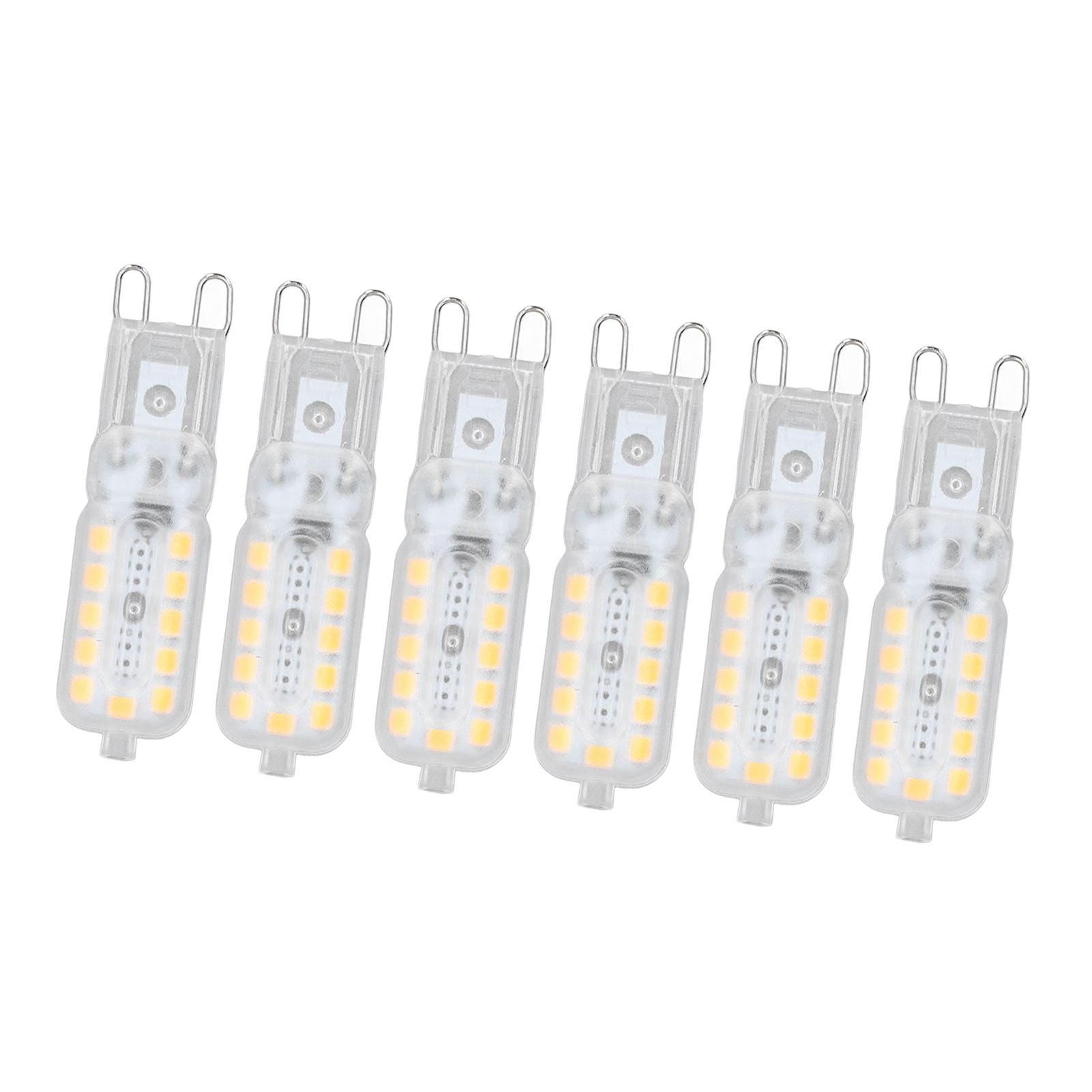 6pcs G9 LED Bulb 5W Transparent Cover 22LED Dimmable G9 Light Bulb for Ceiling Light Wall Light Table Light V1294-YM0523-3119220065314