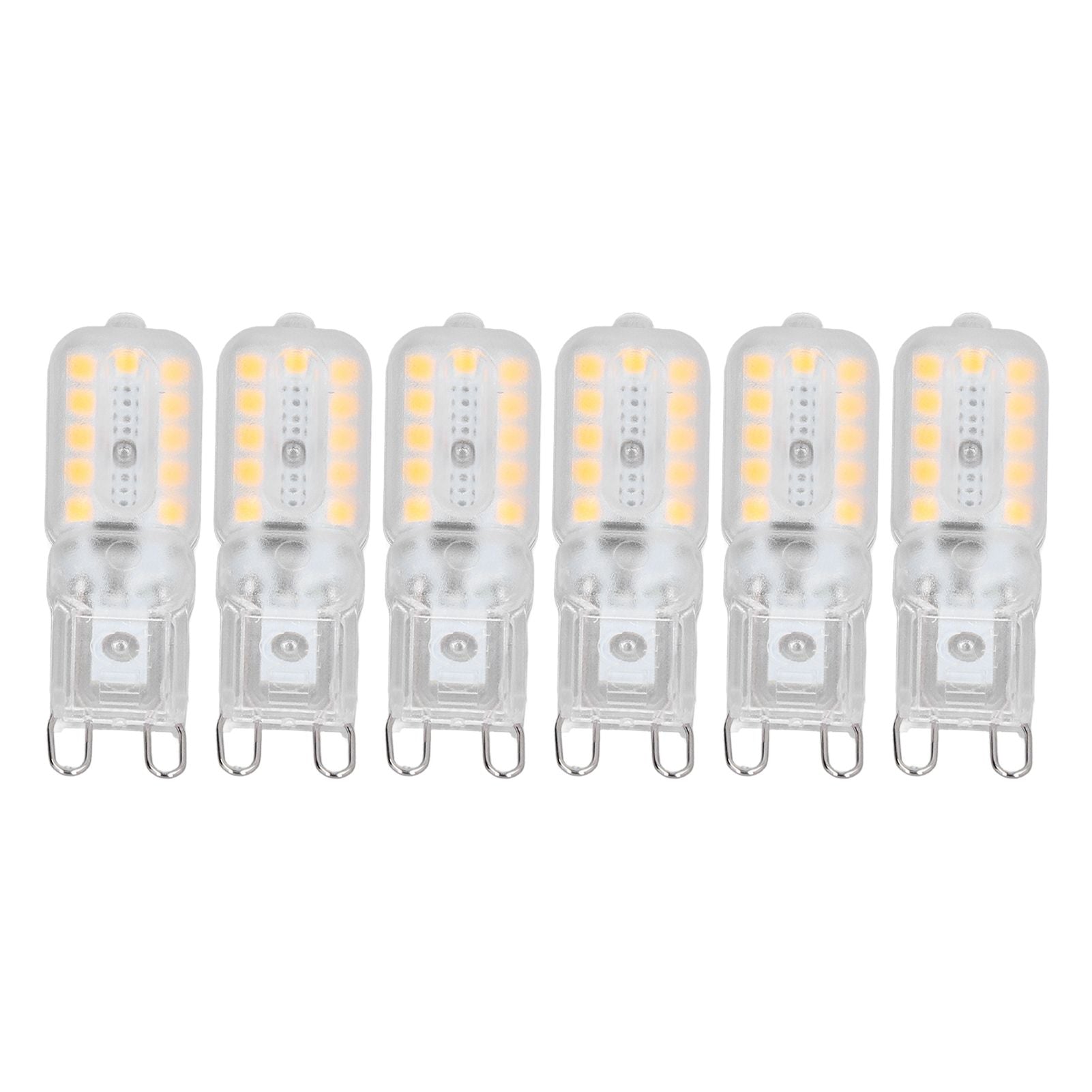 6pcs G9 LED Bulb 5W Transparent Cover 22LED Dimmable G9 Light Bulb for Ceiling Light Wall Light Table Light V1294-YM0523-3119220065314