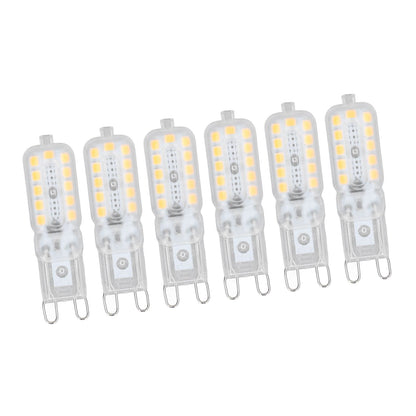 6pcs G9 LED Bulb 5W Transparent Cover 22LED Dimmable G9 Light Bulb for Ceiling Light Wall Light Table Light V1294-YM0523-3119220065315
