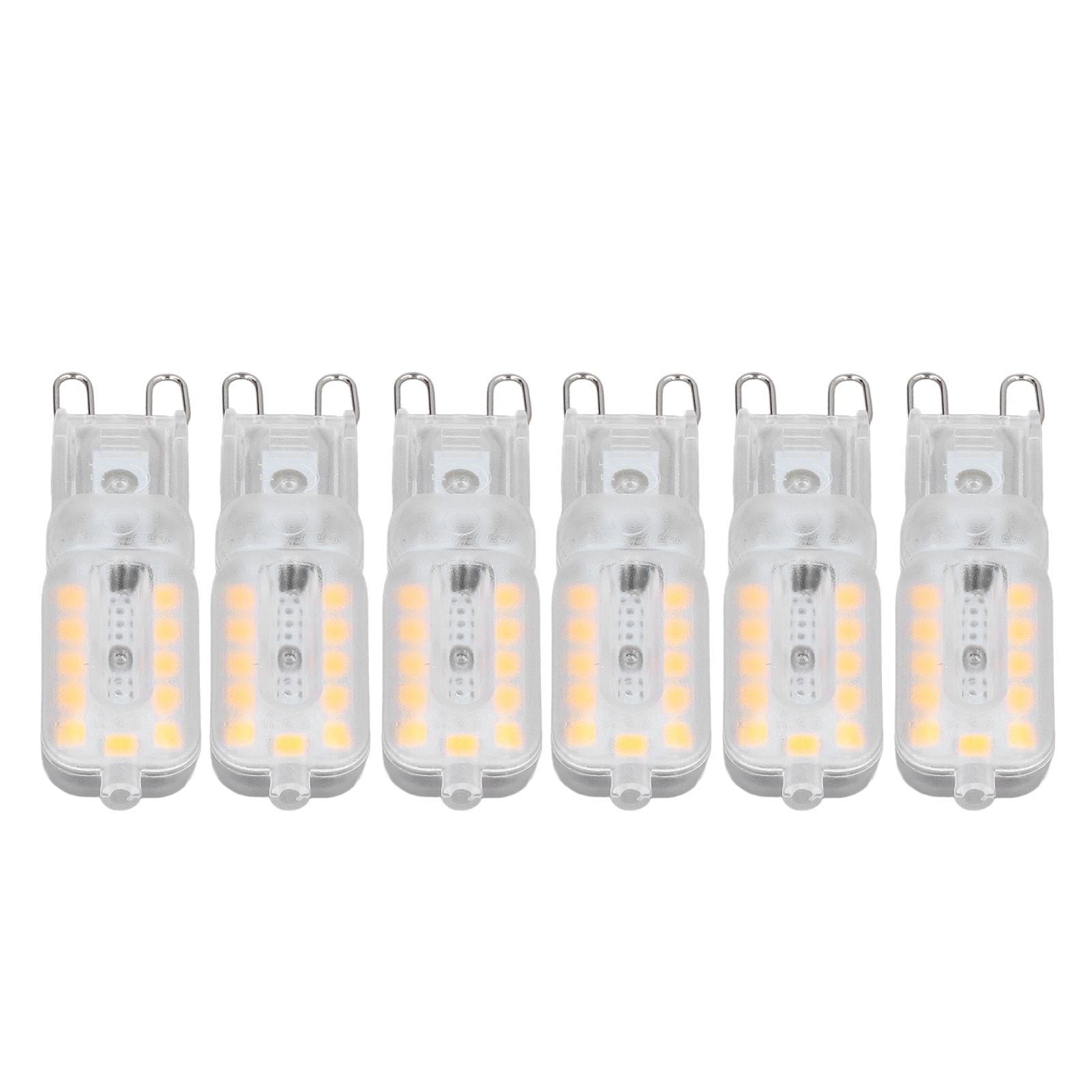 6pcs G9 LED Bulb 5W Transparent Cover 22LED Dimmable G9 Light Bulb for Ceiling Light Wall Light Table Light V1294-YM0523-3119220065316