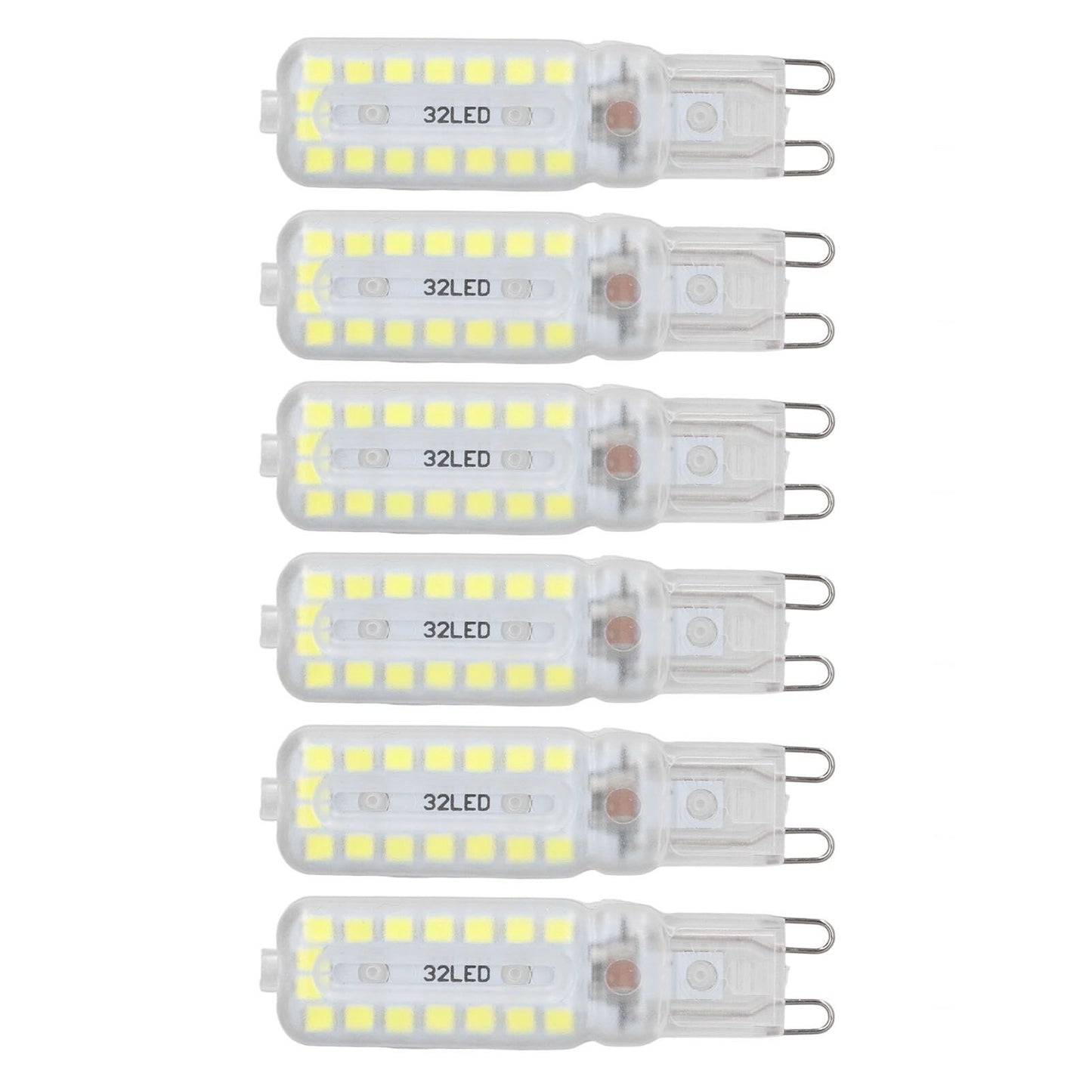 6pcs G9 LED Bulbs 7W Dimmable 360 degrees Illumination Replacement Light Bulb for Wall Desk Cabinet Lamp V1294-YM0523-3119220065412