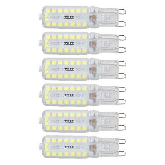 6pcs G9 LED Bulbs 7W Dimmable 360 degrees Illumination Replacement Light Bulb for Wall Desk Cabinet Lamp V1294-YM0523-3119220065412