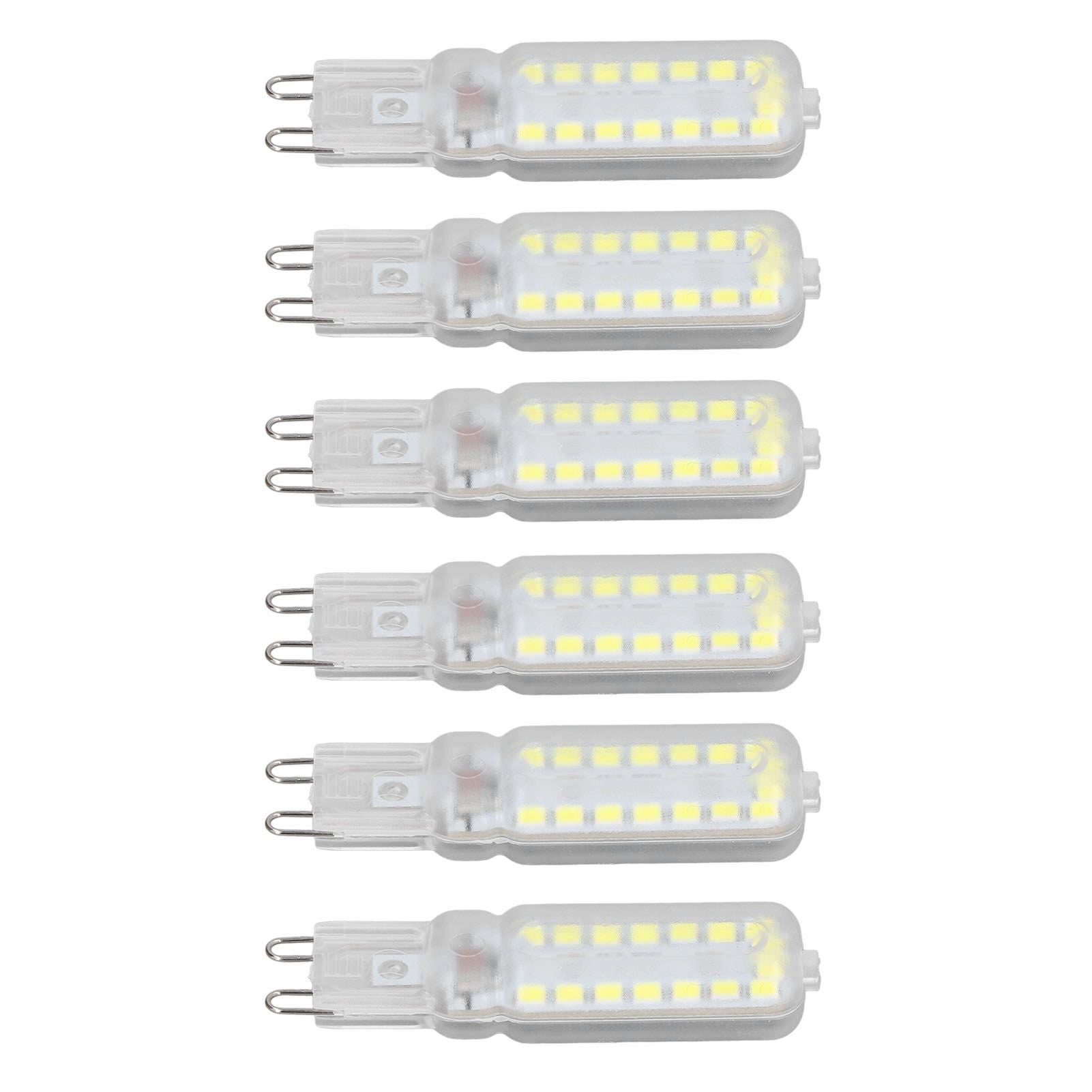 6pcs G9 LED Bulbs 7W Dimmable 360 degrees Illumination Replacement Light Bulb for Wall Desk Cabinet Lamp V1294-YM0523-3119220065412
