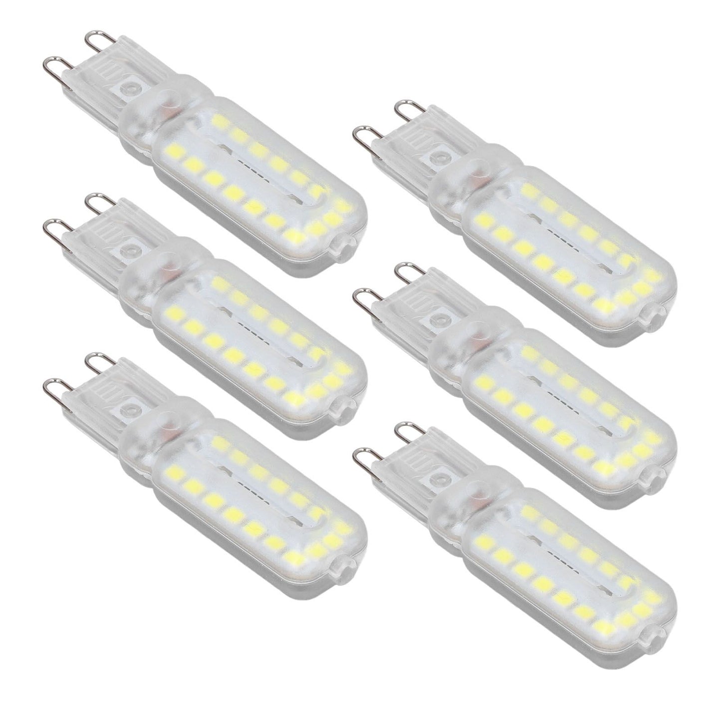 6pcs G9 LED Bulbs 7W Dimmable 360 degrees Illumination Replacement Light Bulb for Wall Desk Cabinet Lamp V1294-YM0523-3119220065412