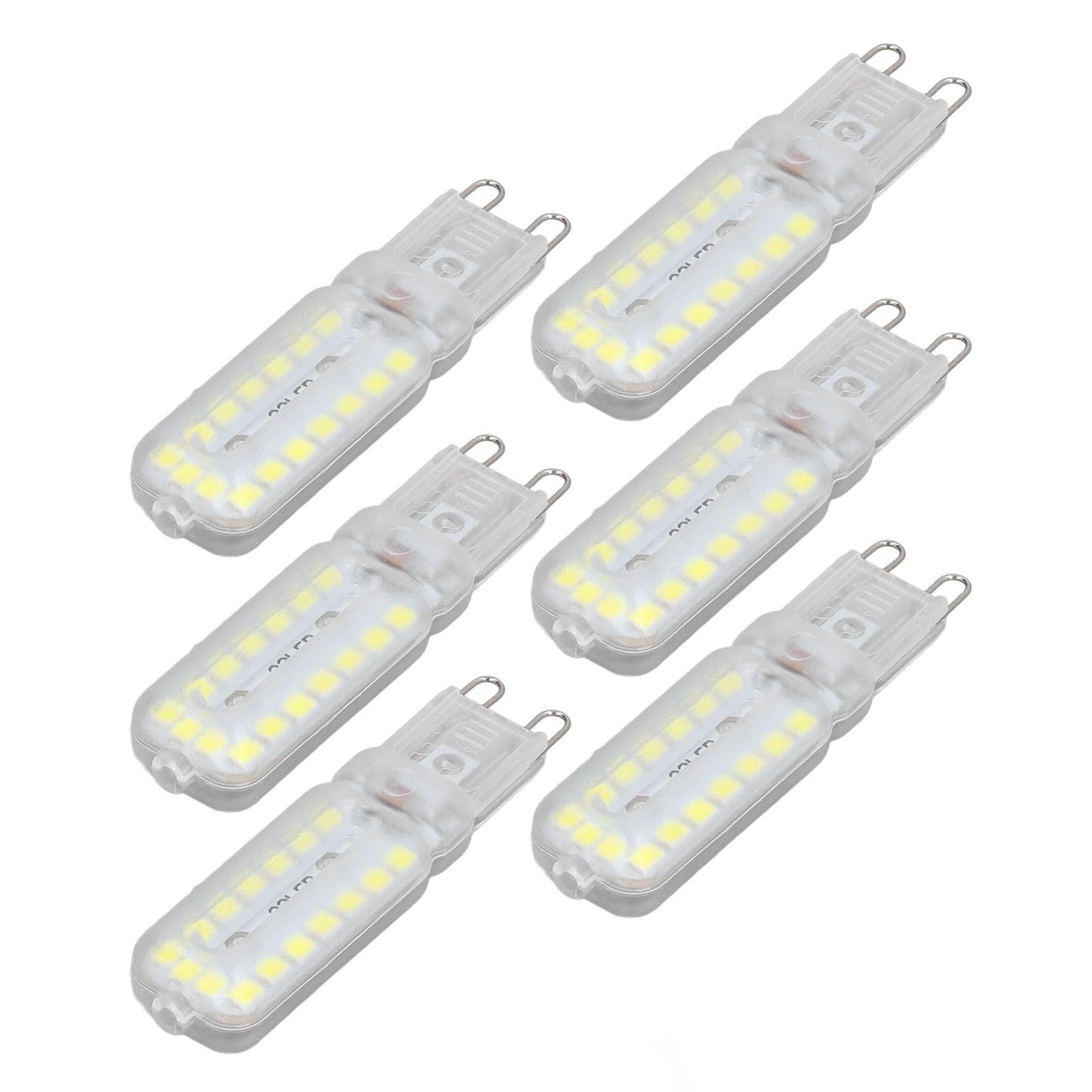 6pcs G9 LED Bulbs 7W Dimmable 360 degrees Illumination Replacement Light Bulb for Wall Desk Cabinet Lamp V1294-YM0523-3119220065412