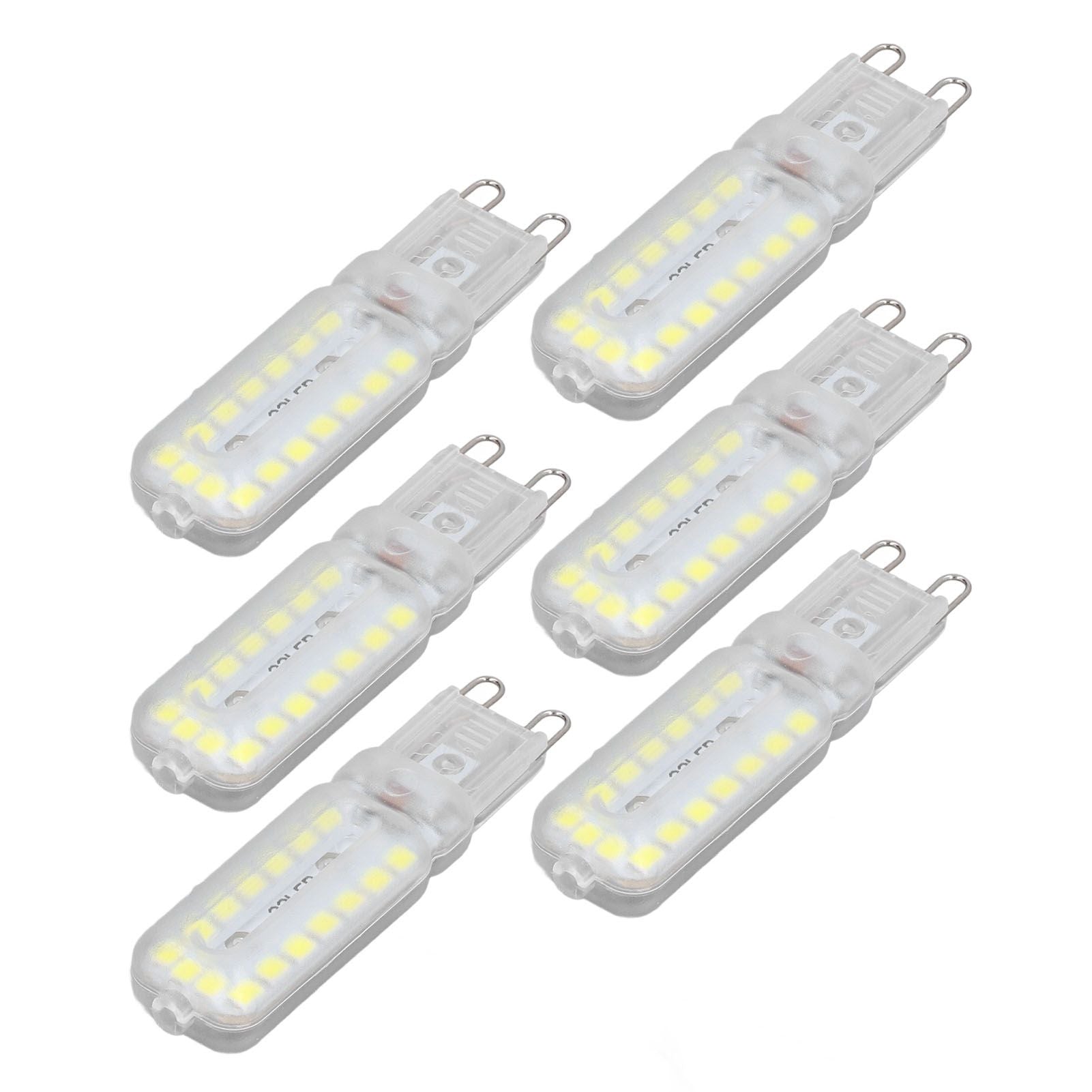 6pcs G9 LED Bulbs 7W Dimmable 360 degrees Illumination Replacement Light Bulb for Wall Desk Cabinet Lamp V1294-YM0523-3119220065412