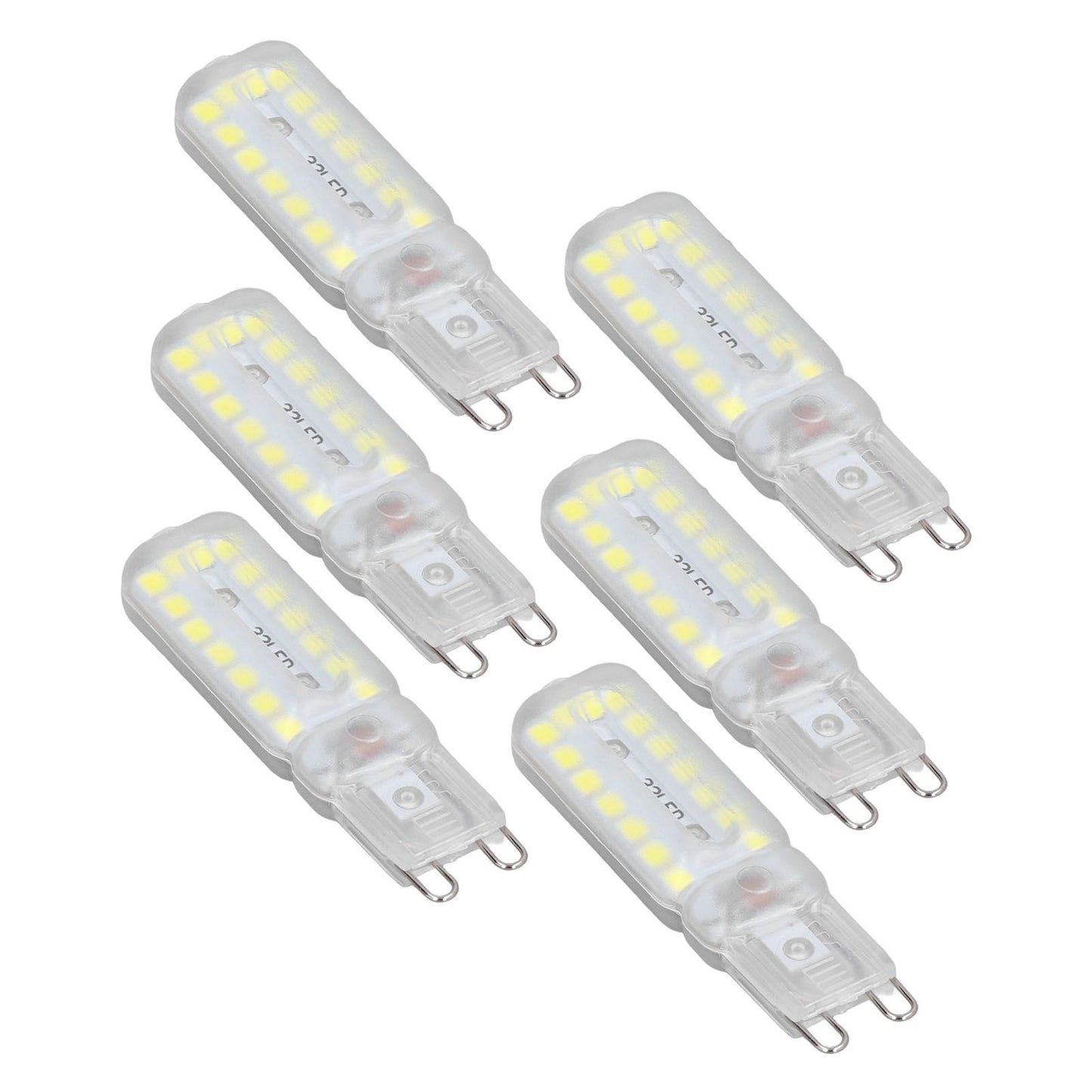 6pcs G9 LED Bulbs 7W Dimmable 360 degrees Illumination Replacement Light Bulb for Wall Desk Cabinet Lamp V1294-YM0523-3119220065412