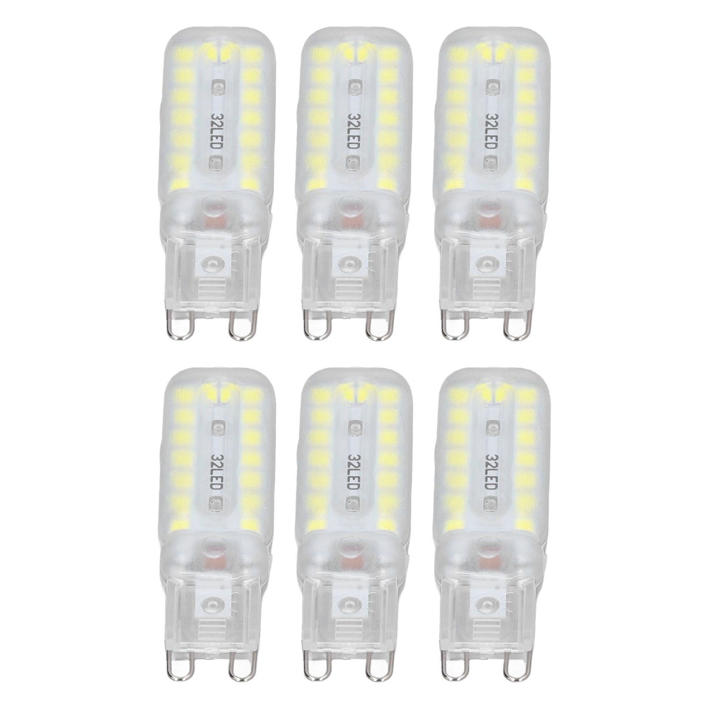 6pcs G9 LED Bulbs 7W Dimmable 360 degrees Illumination Replacement Light Bulb for Wall Desk Cabinet Lamp V1294-YM0523-3119220065412