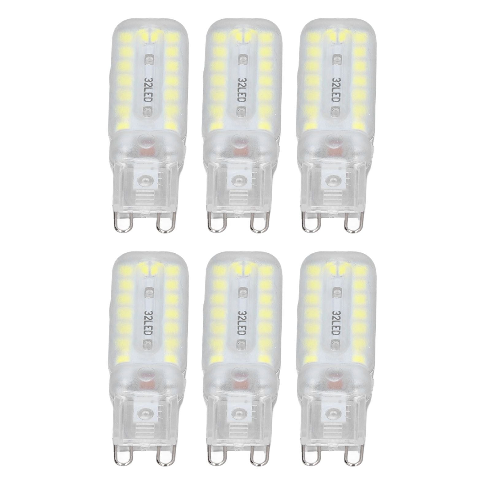 6pcs G9 LED Bulbs 7W Dimmable 360 degrees Illumination Replacement Light Bulb for Wall Desk Cabinet Lamp V1294-YM0523-3119220065412