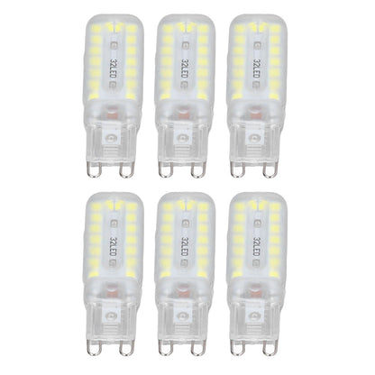 6pcs G9 LED Bulbs 7W Dimmable 360 degrees Illumination Replacement Light Bulb for Wall Desk Cabinet Lamp V1294-YM0523-3119220065412