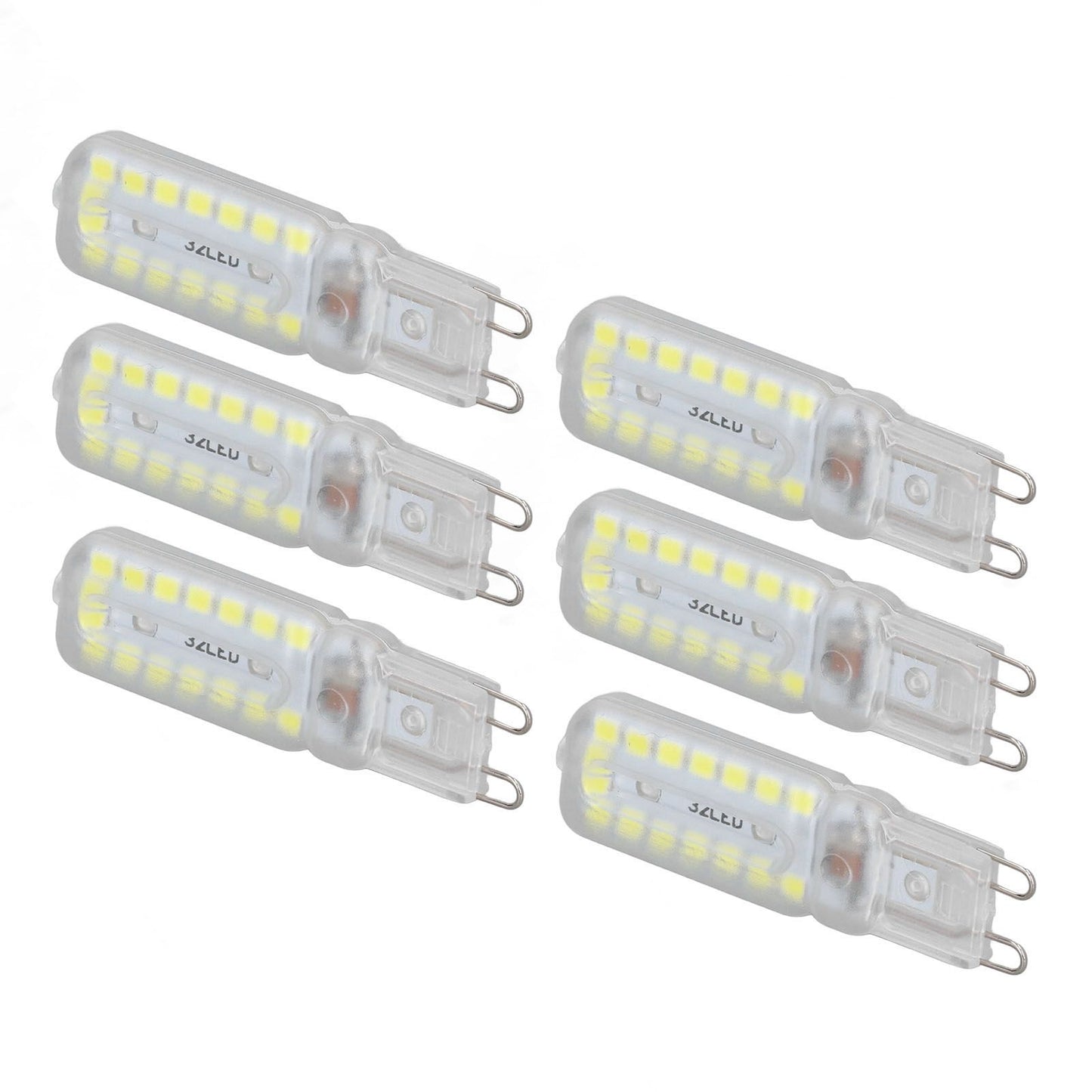 6pcs G9 LED Bulbs 7W Dimmable 360 degrees Illumination Replacement Light Bulb for Wall Desk Cabinet Lamp V1294-YM0523-3119220065412