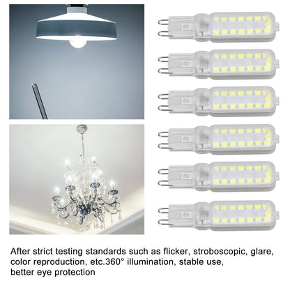 6pcs G9 LED Bulbs 7W Dimmable 360 degrees Illumination Replacement Light Bulb for Wall Desk Cabinet Lamp V1294-YM0523-3119220065412