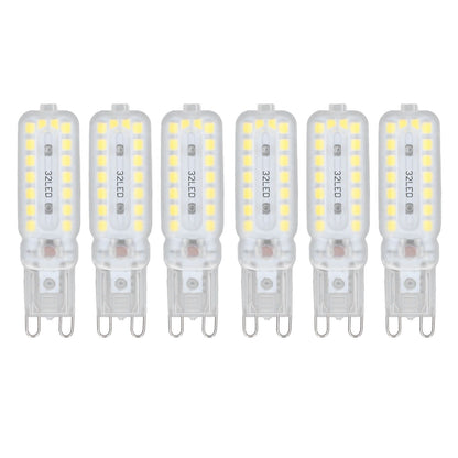 6pcs G9 LED Bulbs 7W Dimmable 360 degrees Illumination Replacement Light Bulb for Wall Desk Cabinet Lamp V1294-YM0523-3119220065413