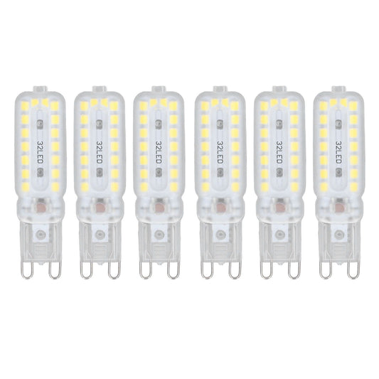 6pcs G9 LED Bulbs 7W Dimmable 360 degrees Illumination Replacement Light Bulb for Wall Desk Cabinet Lamp V1294-YM0523-3119220065413