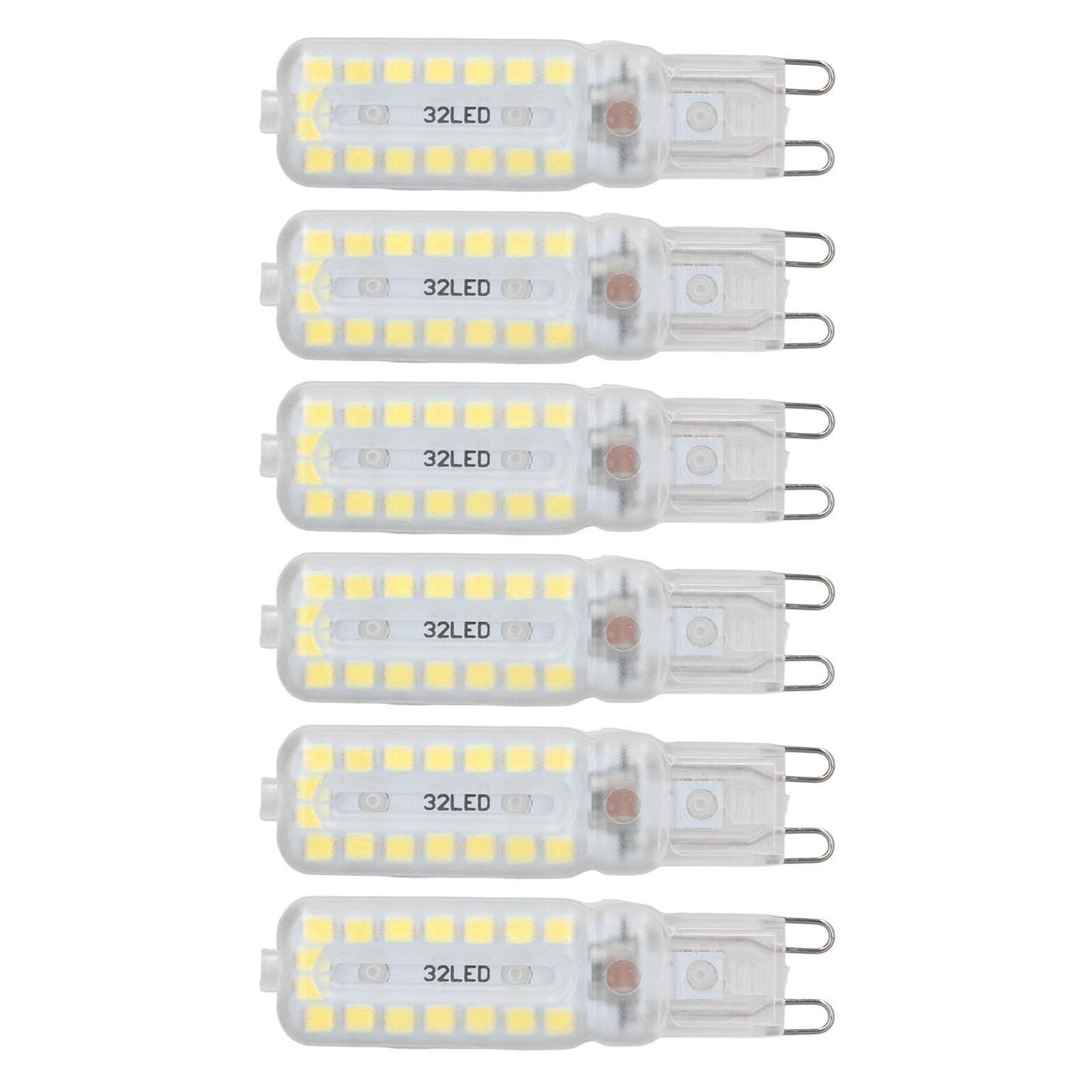 6pcs G9 LED Bulbs 7W Dimmable 360 degrees Illumination Replacement Light Bulb for Wall Desk Cabinet Lamp V1294-YM0523-3119220065413
